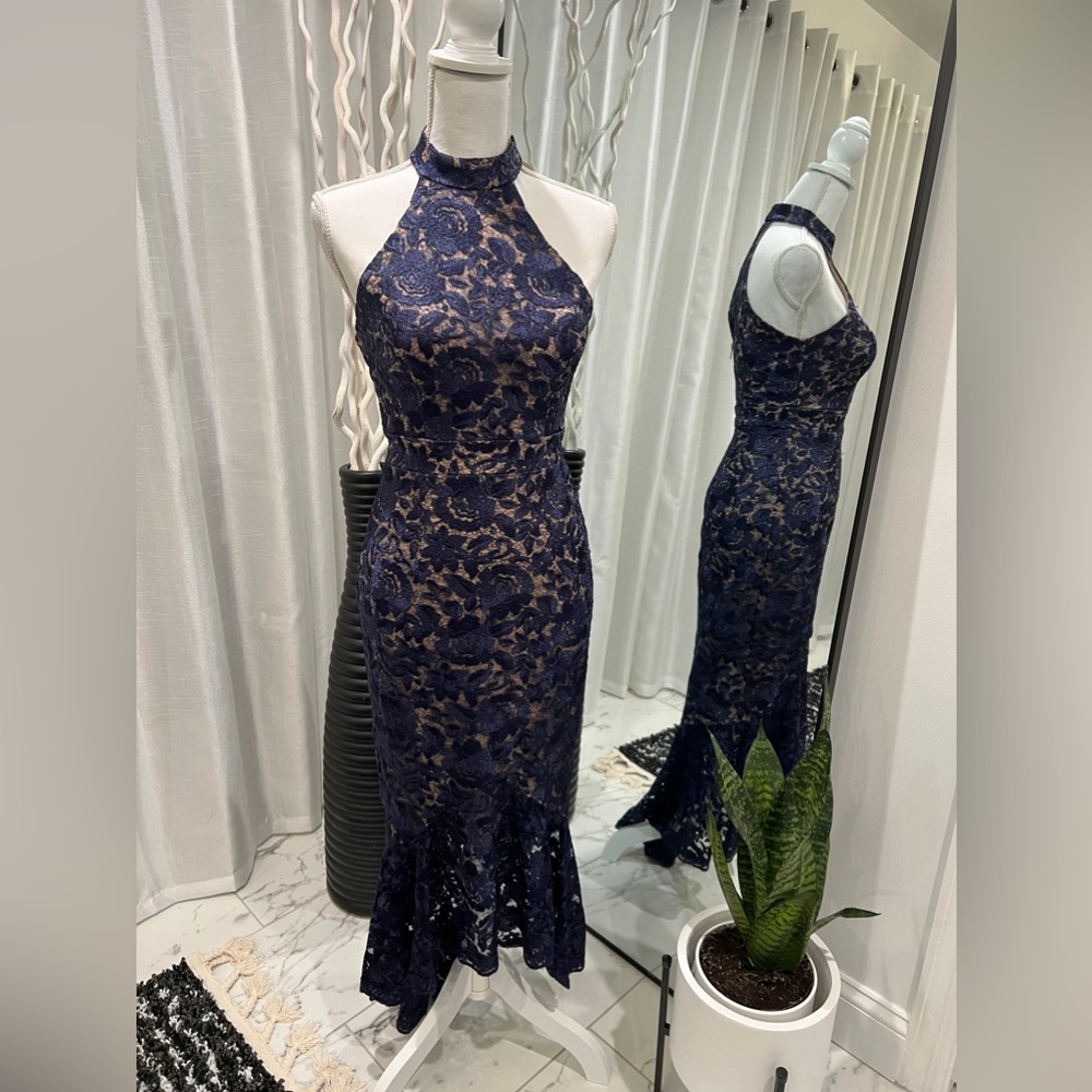 Aqua Lace Dress